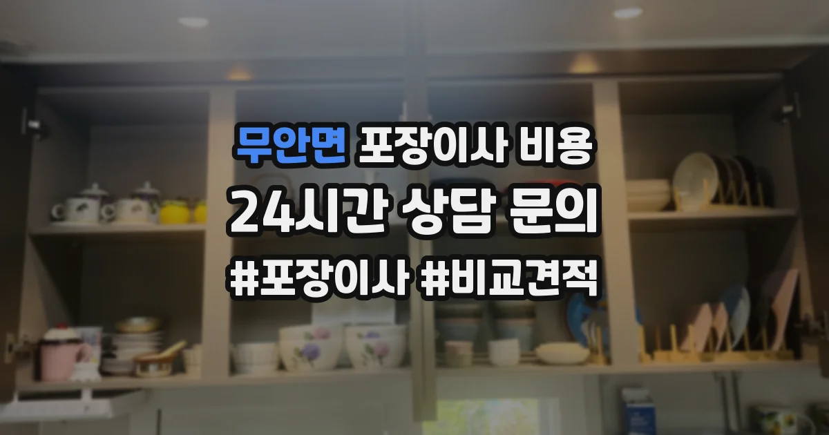 무안면 포장이사 비용