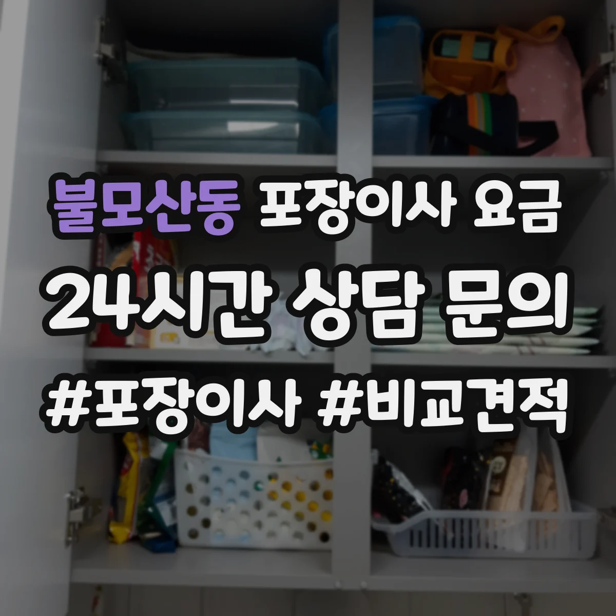 불모산동 포장이사 요금