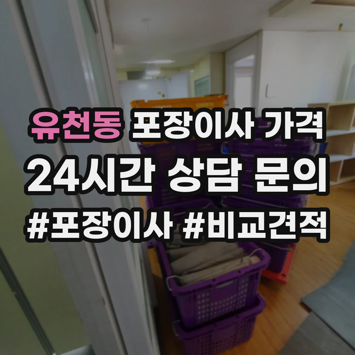 유천동 포장이사 가격