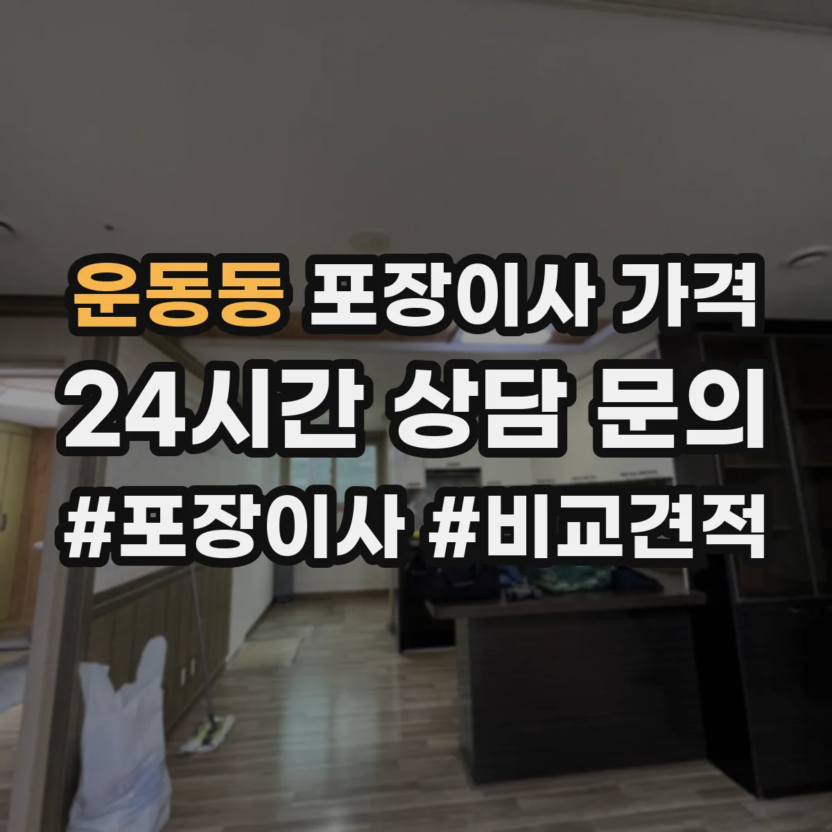 운동동 포장이사 가격