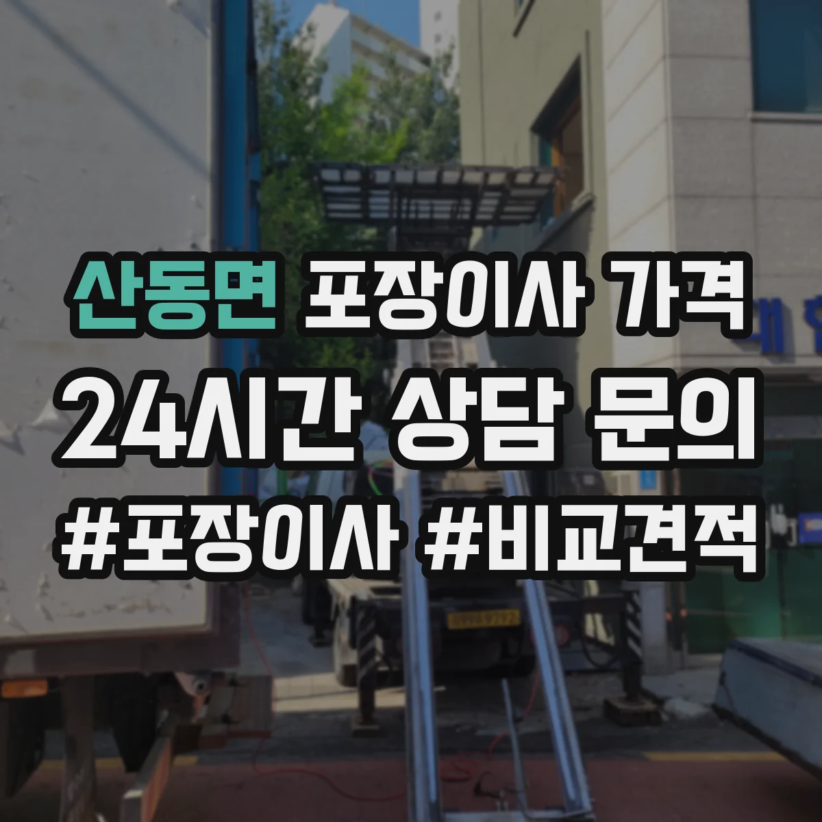 산동면 포장이사 가격