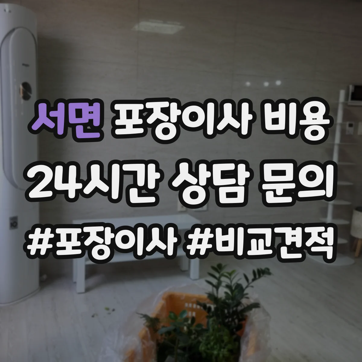 서면 포장이사 비용