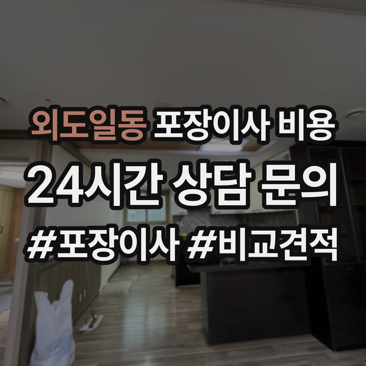 외도일동 포장이사 비용