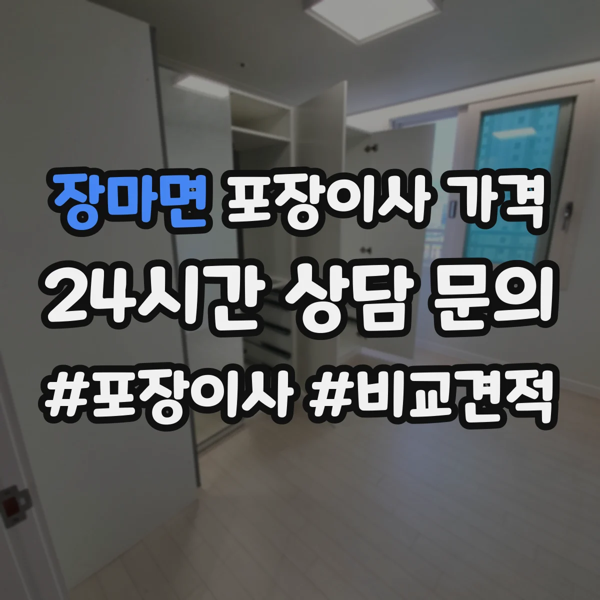 장마면 포장이사 가격