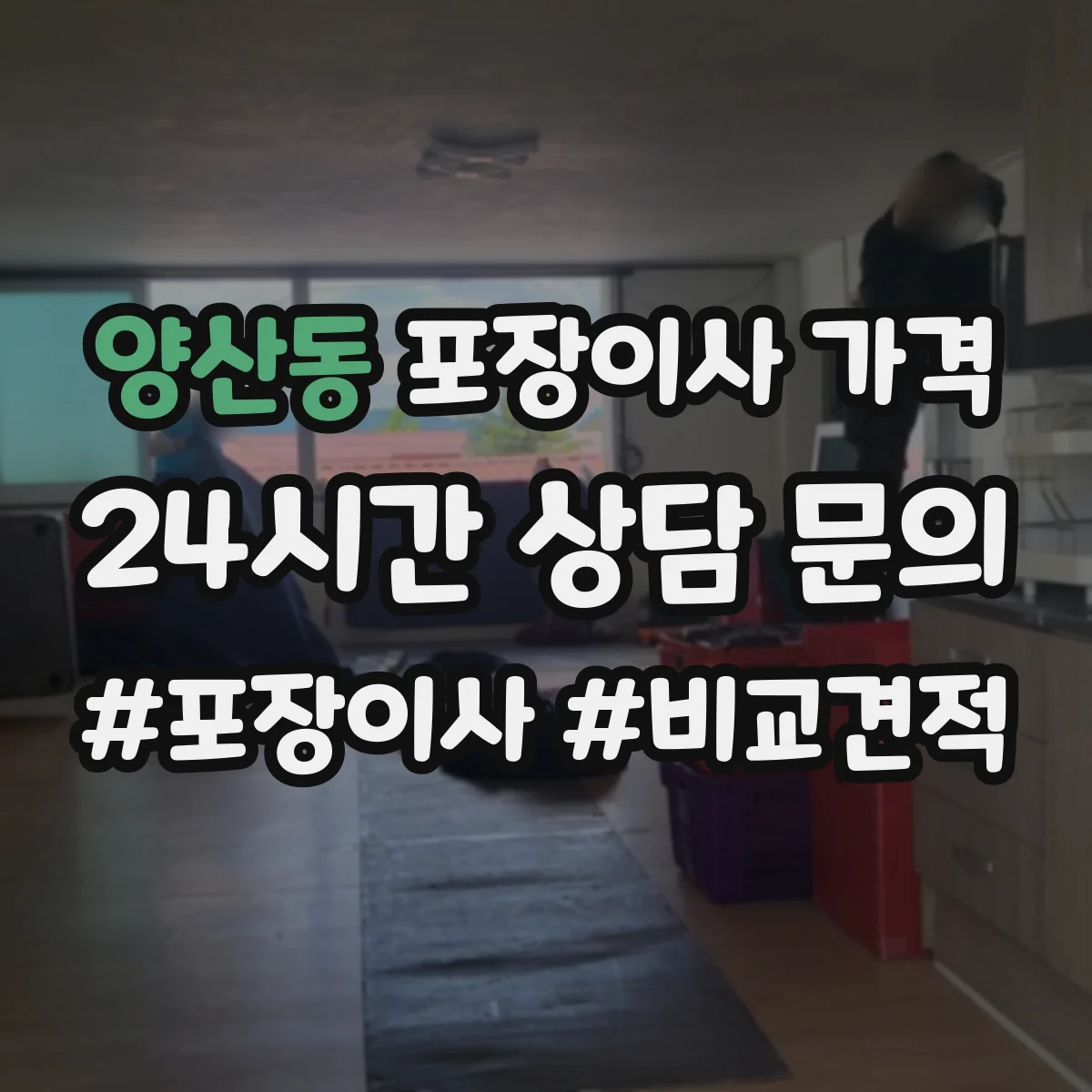 양산동 포장이사 가격