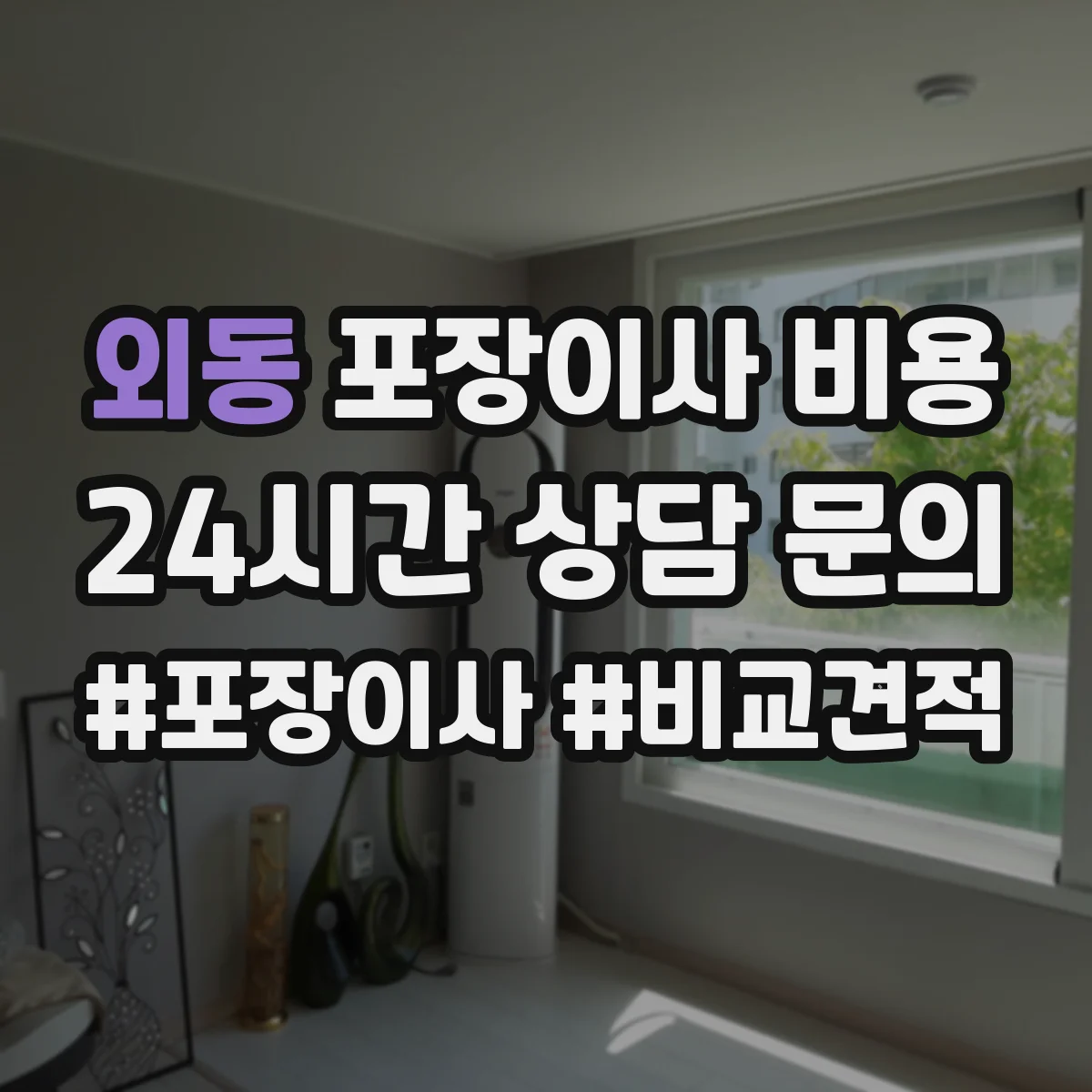 외동 포장이사 비용