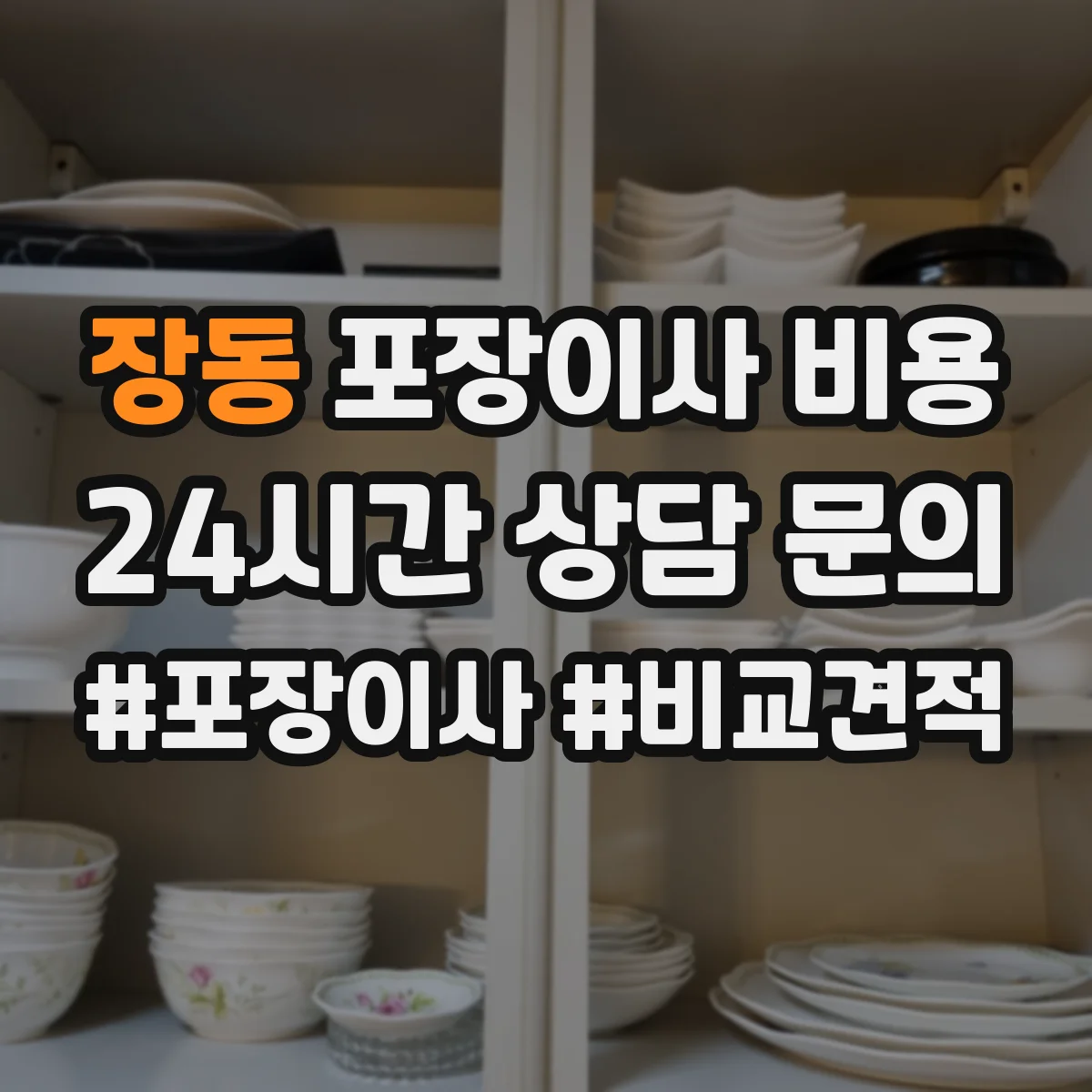 장동 포장이사 비용
