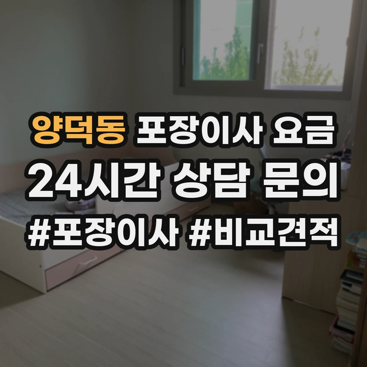양덕동 포장이사 요금