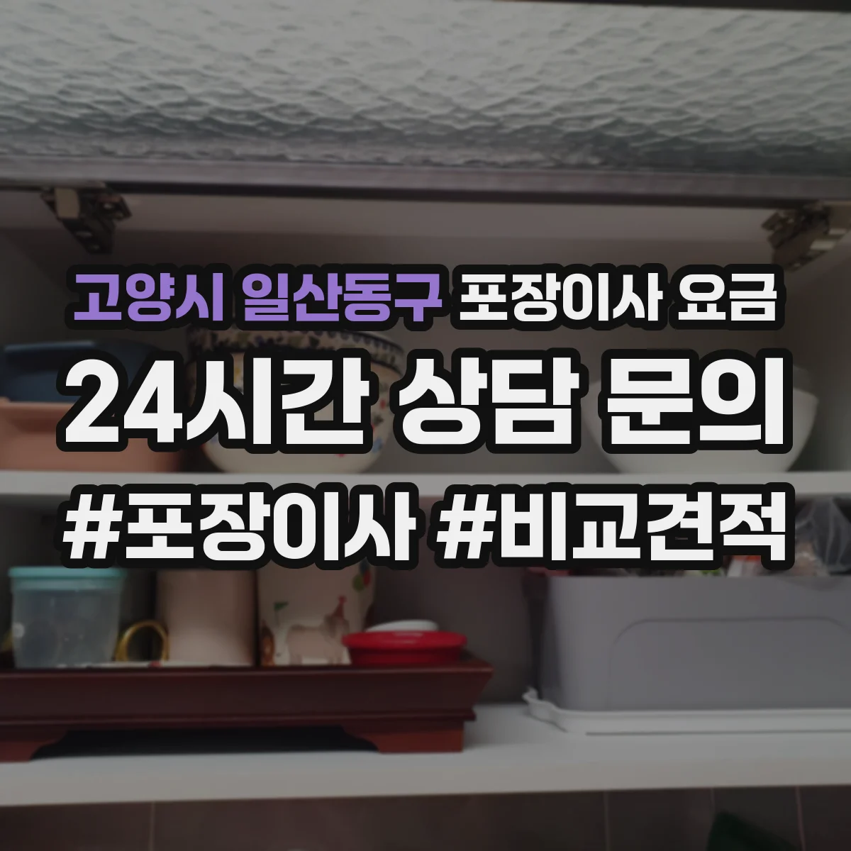 고양시 일산동구 포장이사 요금