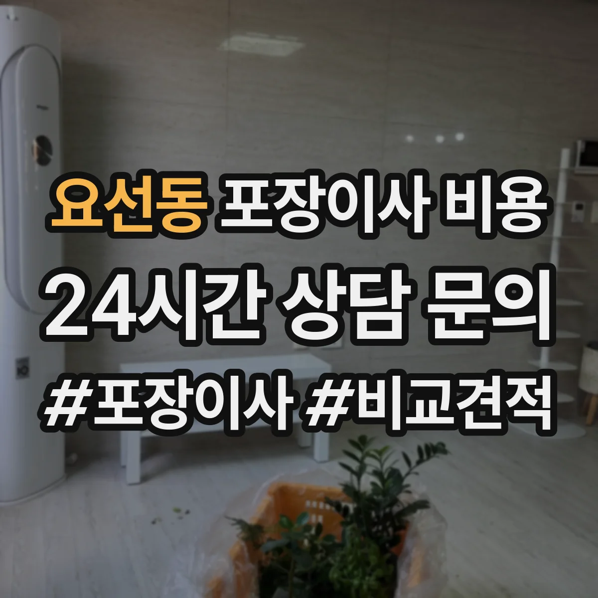 요선동 포장이사 비용