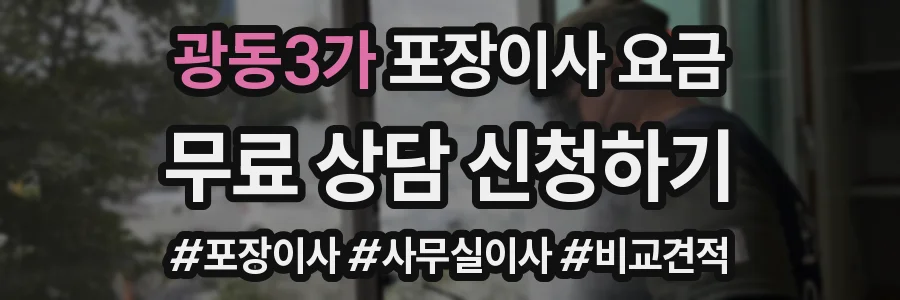 광동3가 포장이사 요금