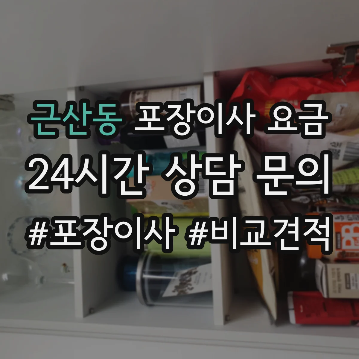 근산동 포장이사 요금