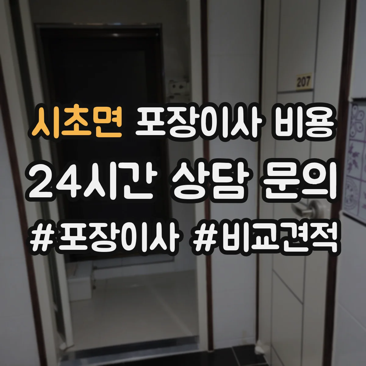 시초면 포장이사 비용