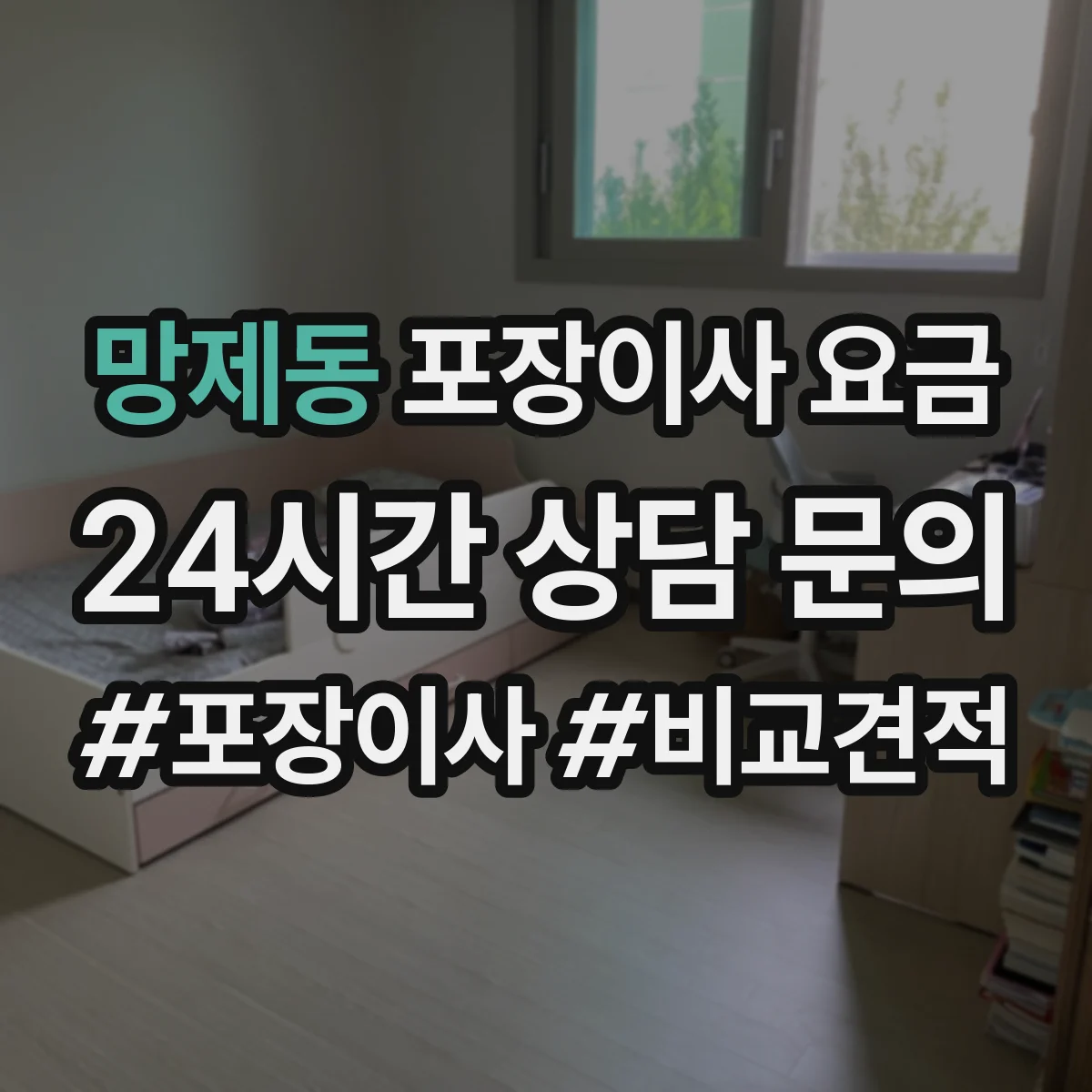 망제동 포장이사 요금