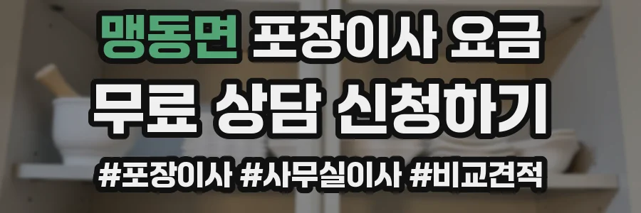 맹동면 포장이사 요금