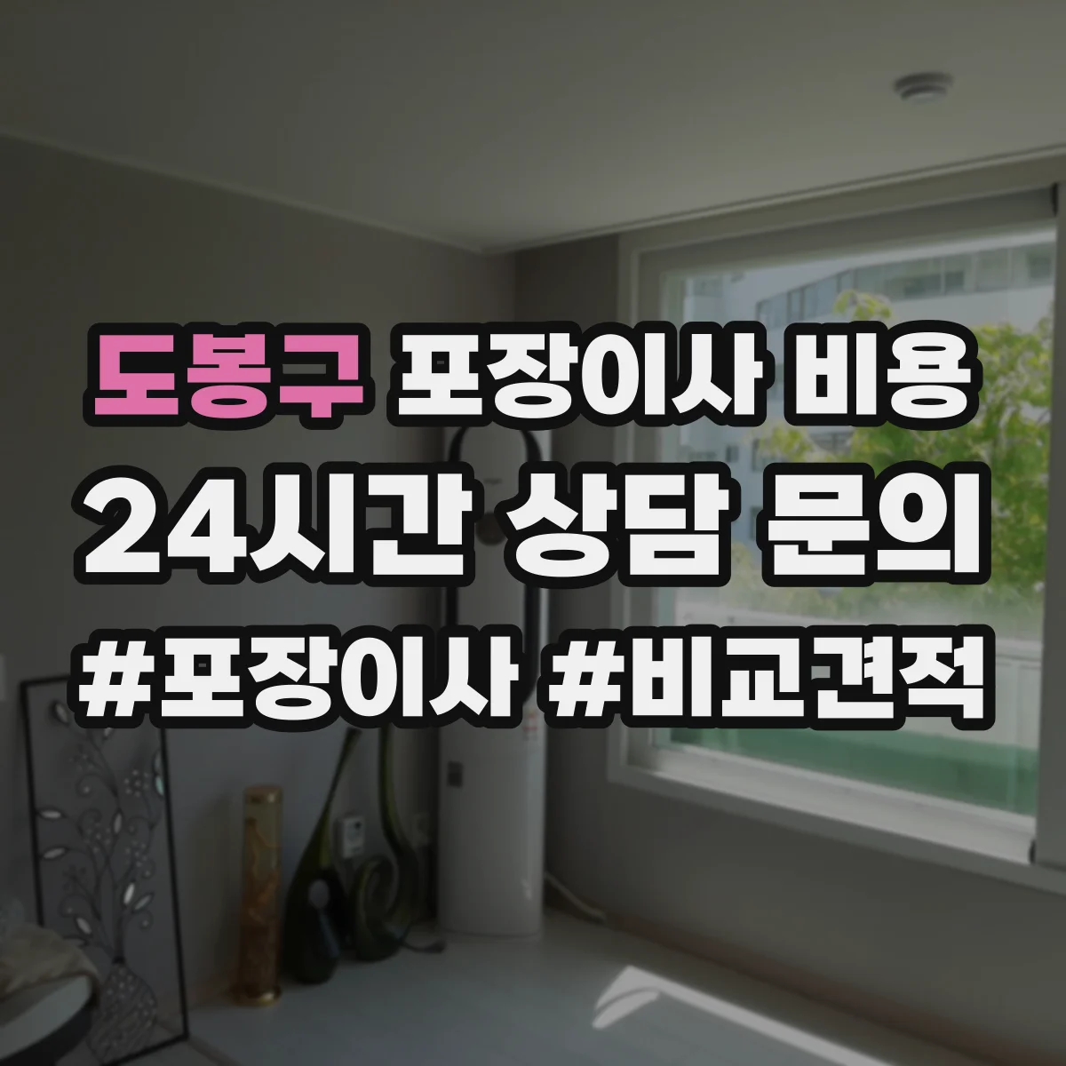 도봉구 포장이사 비용
