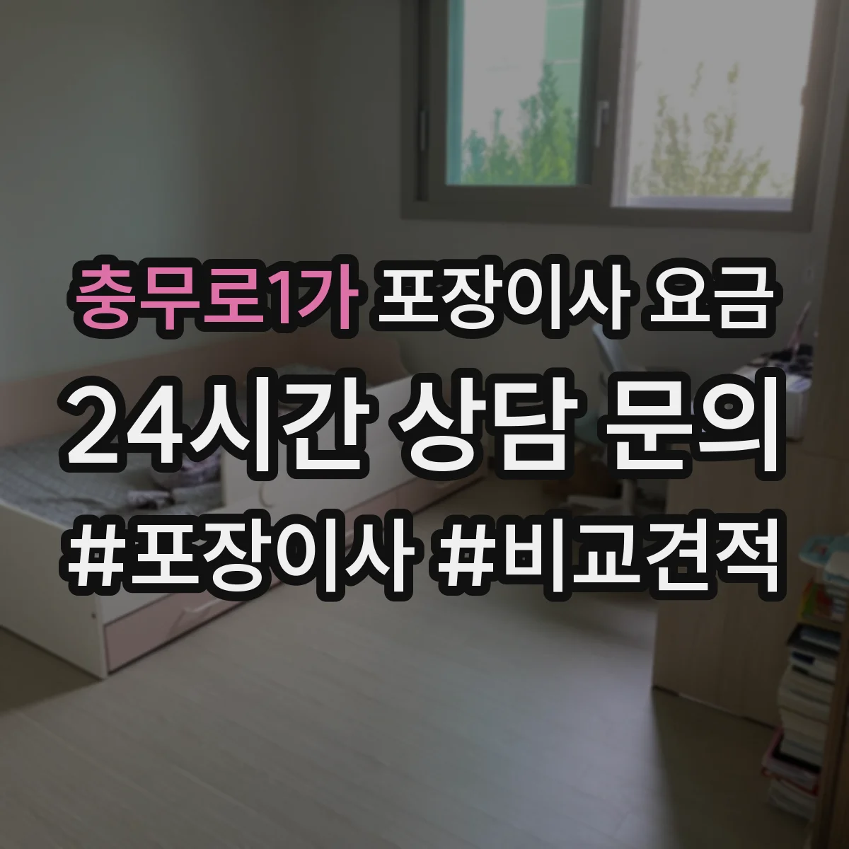 충무로1가 포장이사 요금