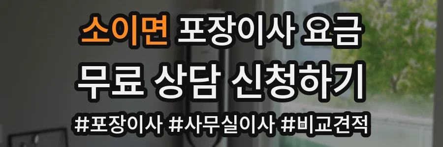 소이면 포장이사 요금
