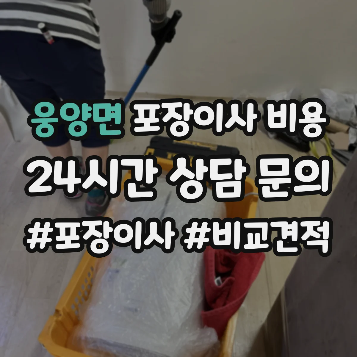 웅양면 포장이사 비용