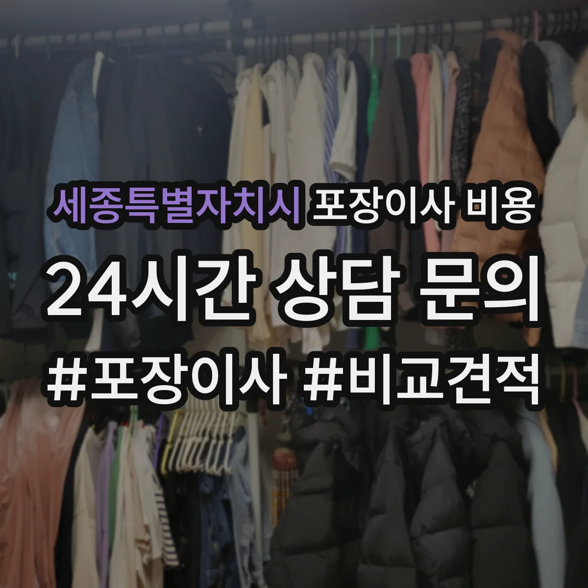 세종특별자치시 포장이사 비용