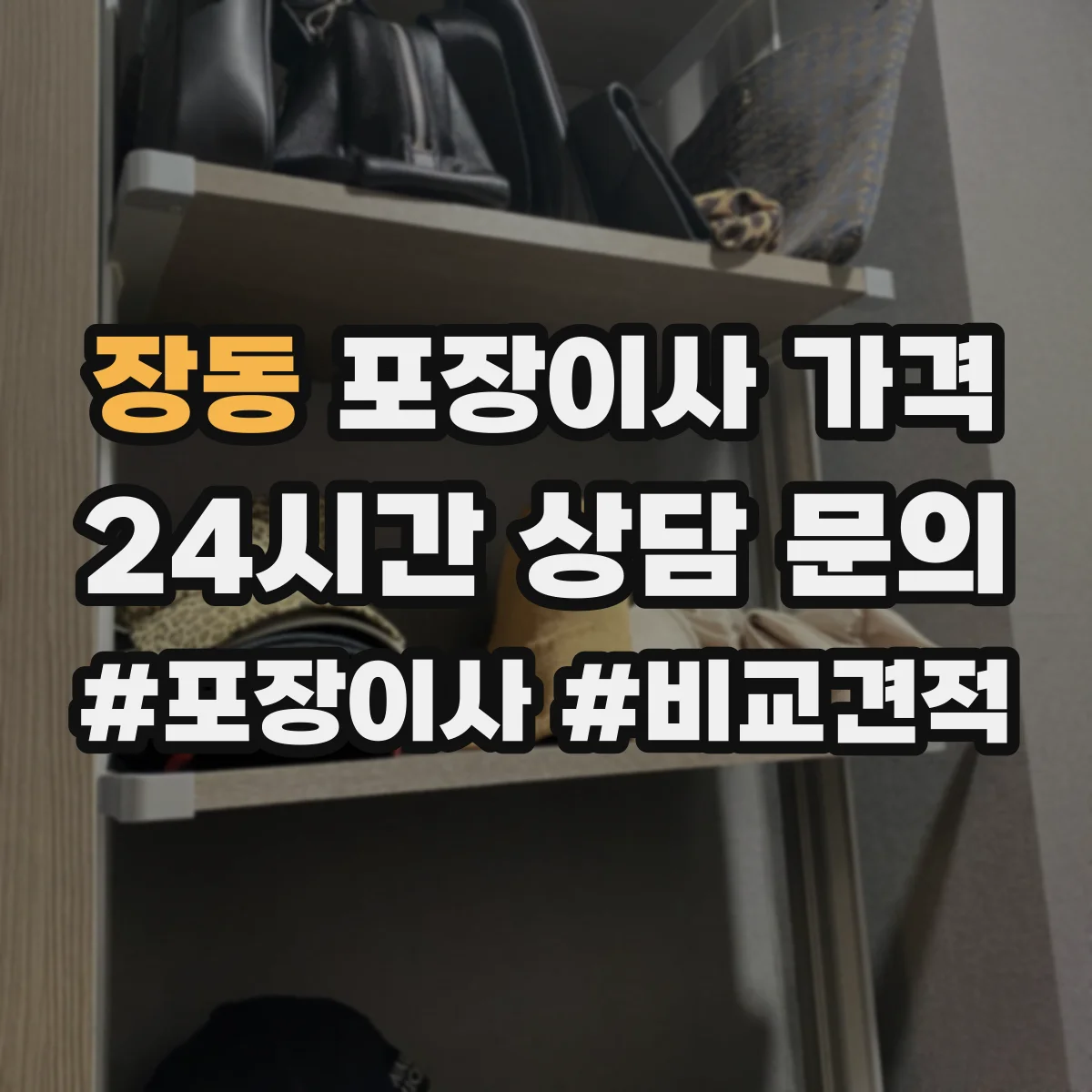 장동 포장이사 가격