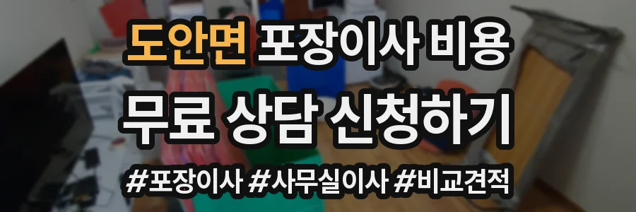도안면 포장이사 비용