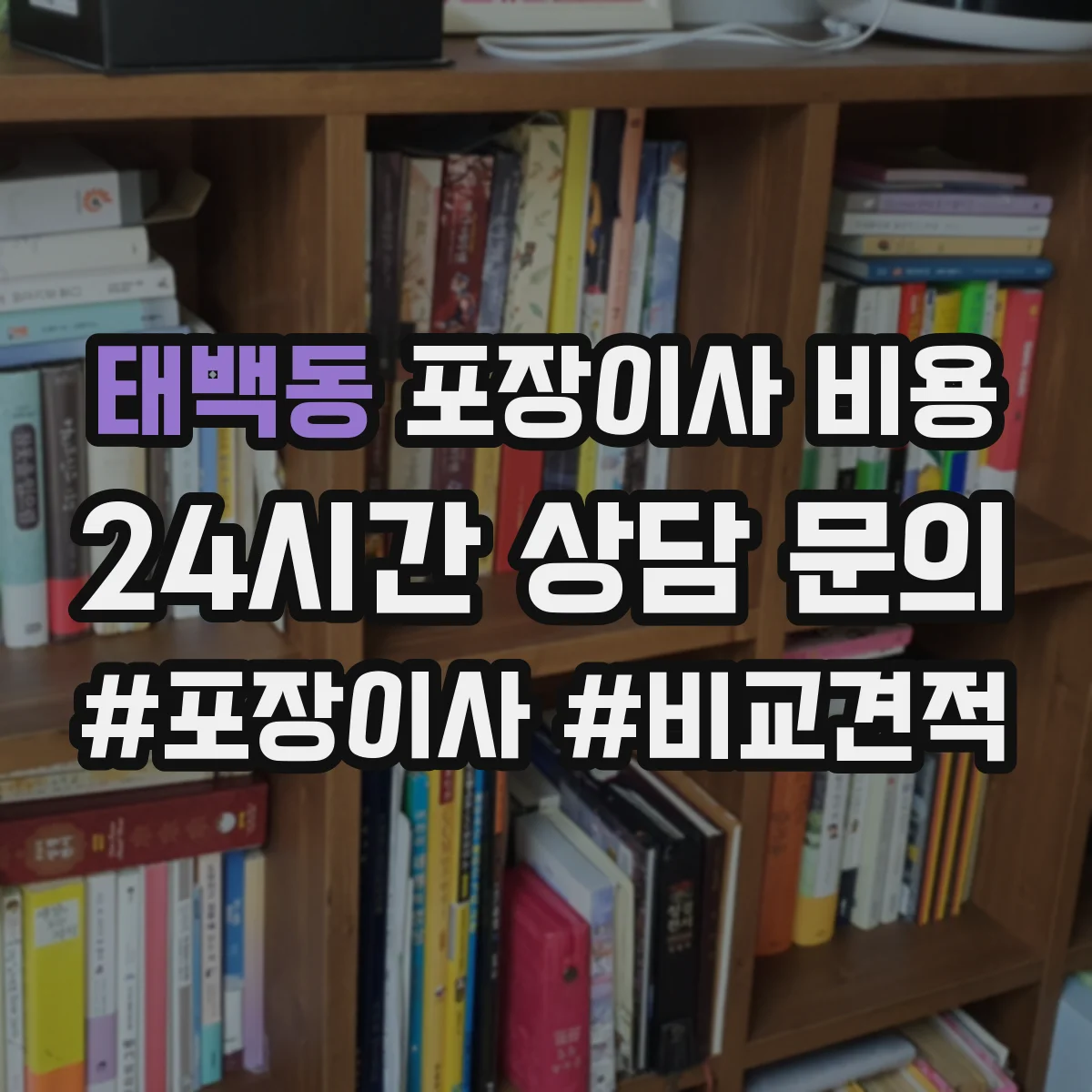 태백동 포장이사 비용
