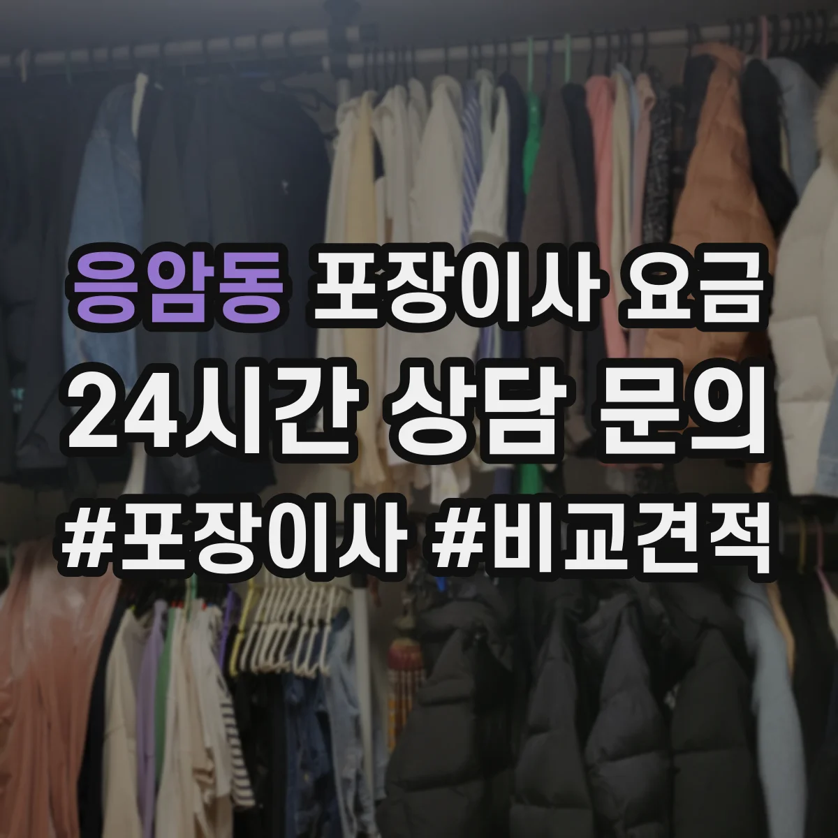 응암동 포장이사 요금
