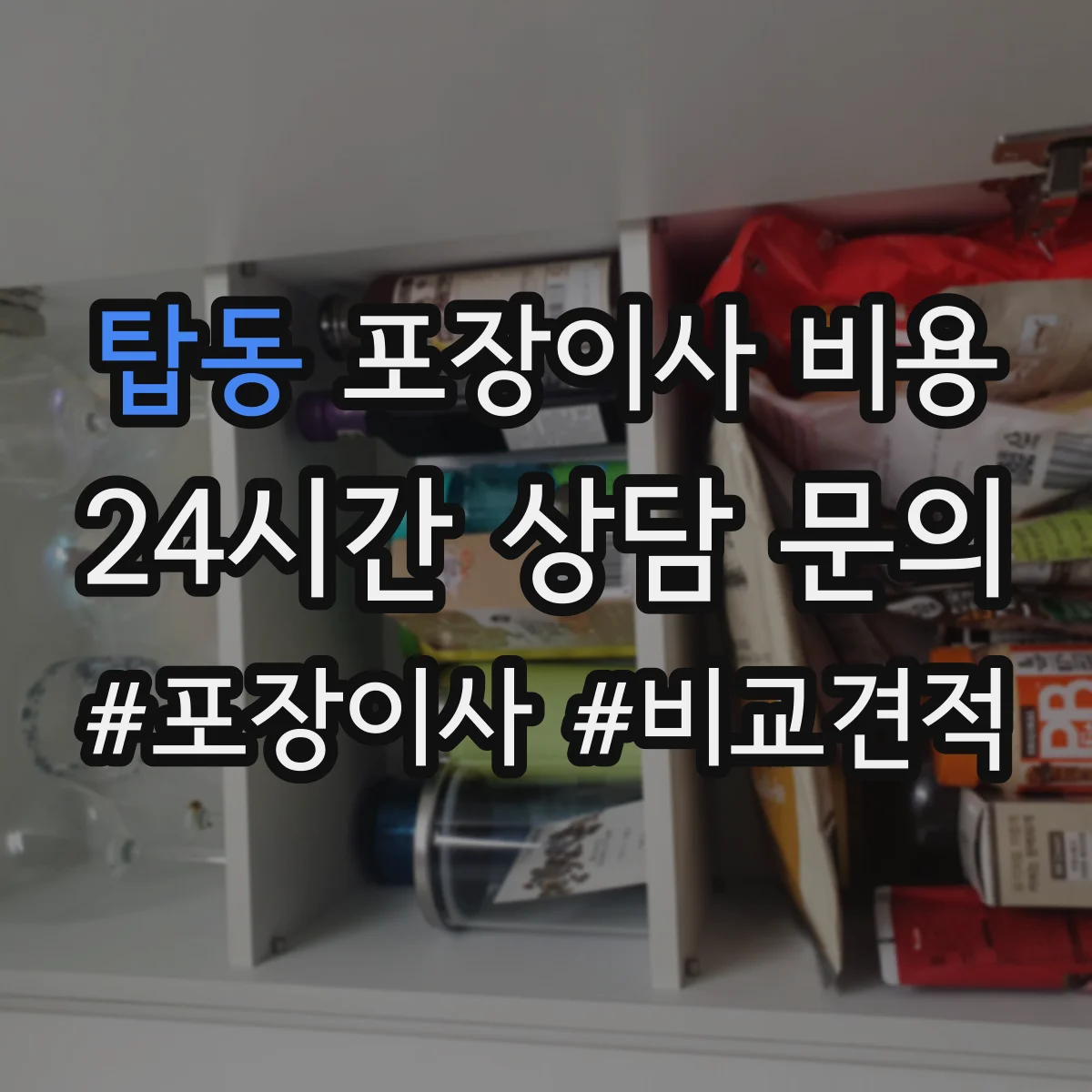 탑동 포장이사 비용