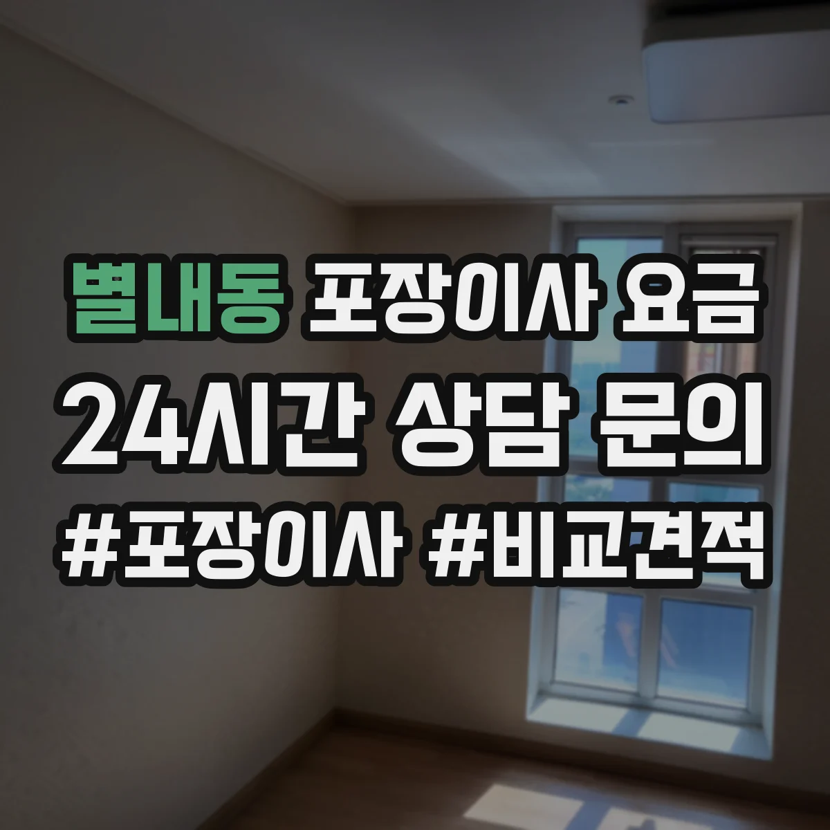 별내동 포장이사 요금