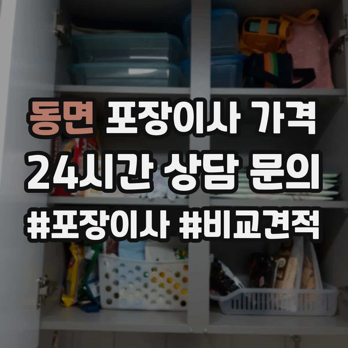 동면 포장이사 가격