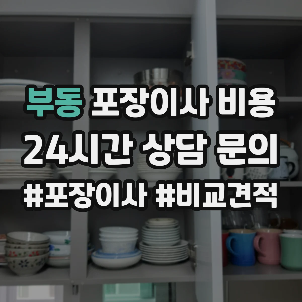 부동 포장이사 비용