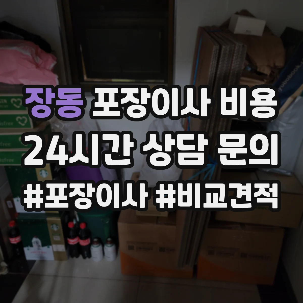 장동 포장이사 비용