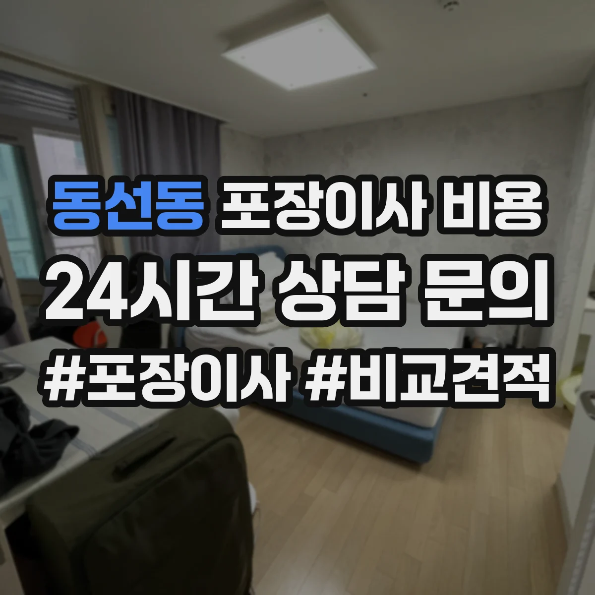 동선동 포장이사 비용