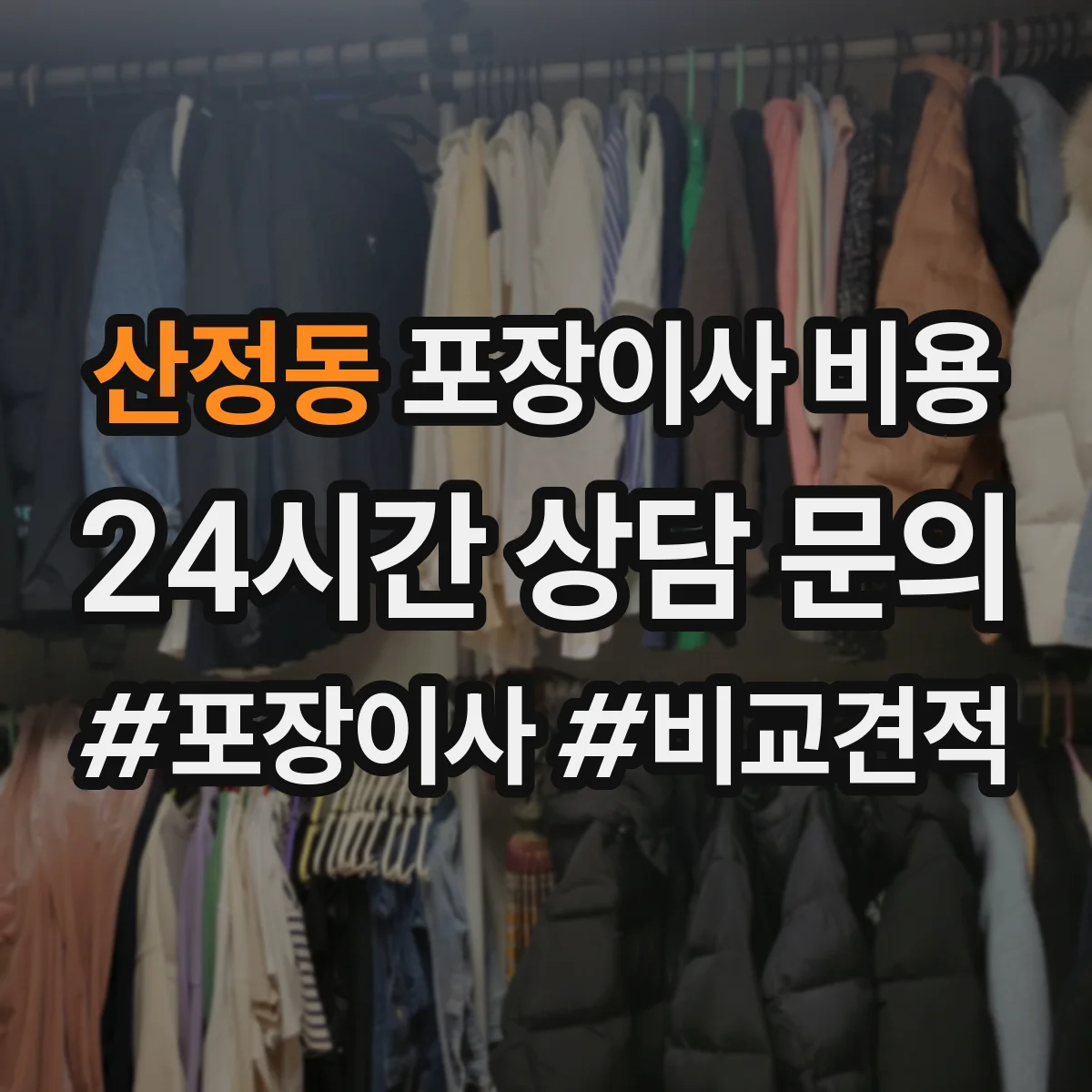 산정동 포장이사 비용