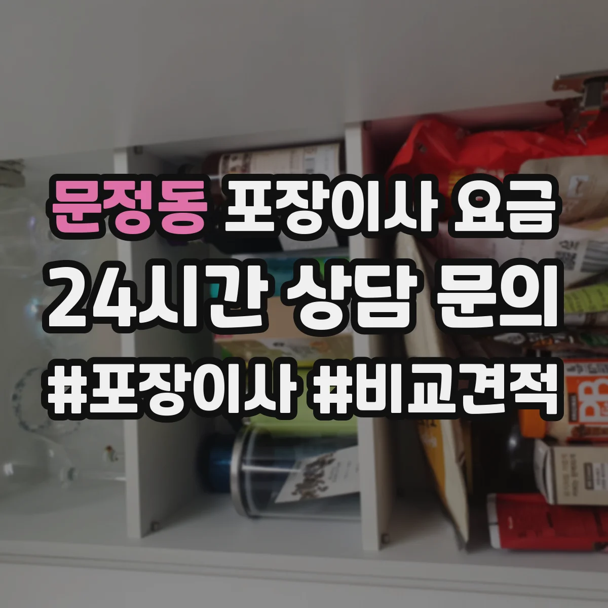 문정동 포장이사 요금