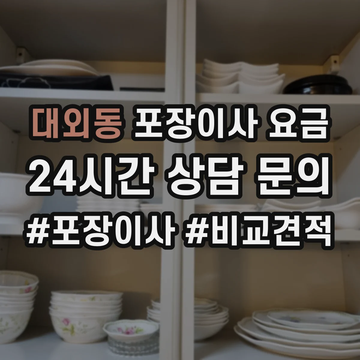 대외동 포장이사 요금