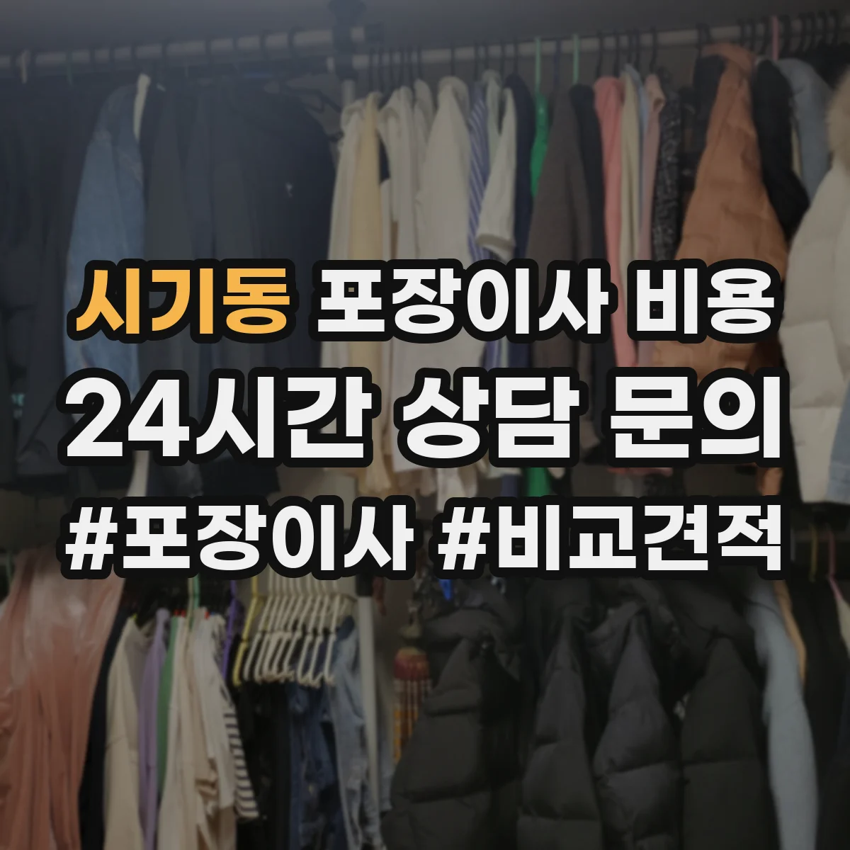 시기동 포장이사 비용