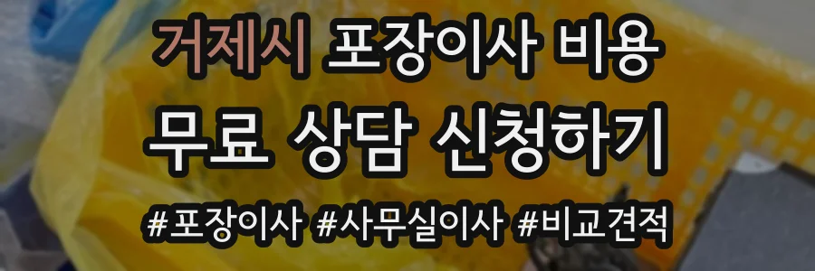 거제시 포장이사 비용