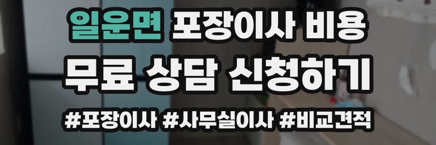 일운면 포장이사 비용