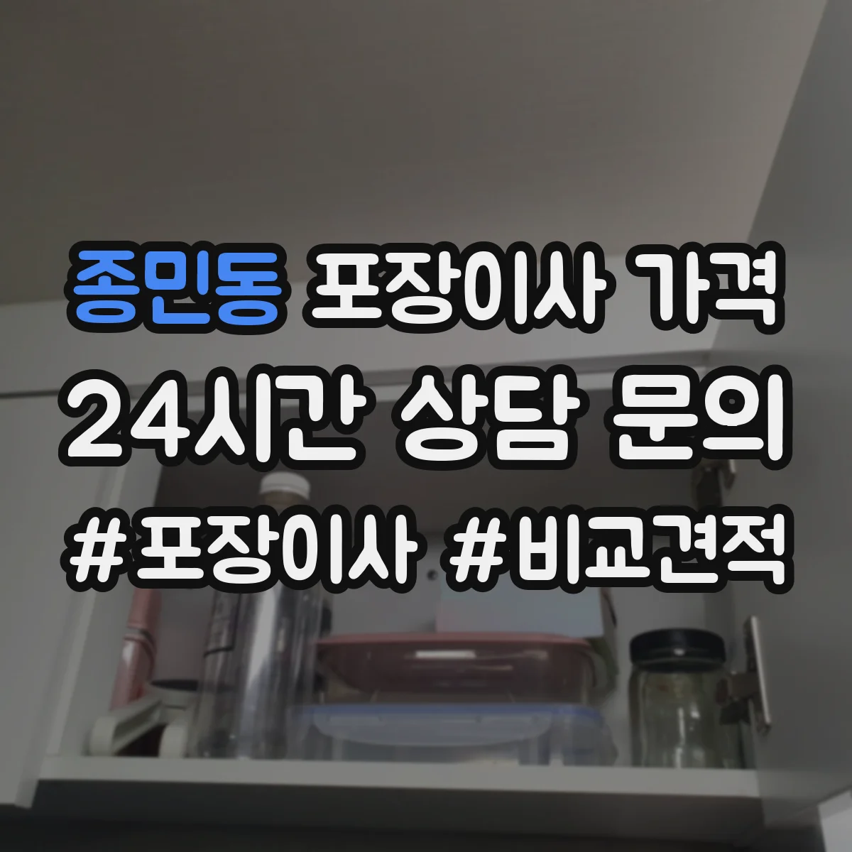 종민동 포장이사 가격
