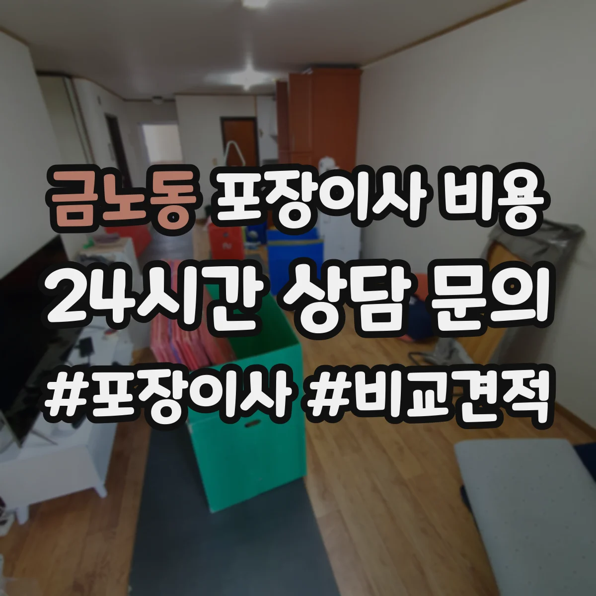 금노동 포장이사 비용