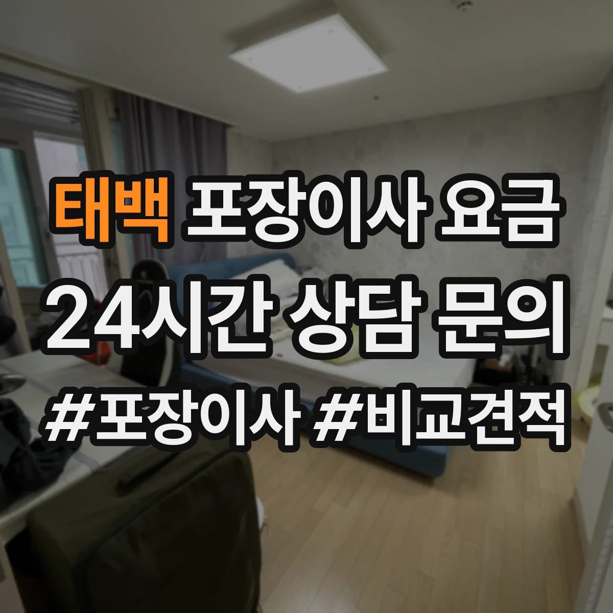 태백 포장이사 요금 당일 포장·운반 인력비 반영 여부 확인법