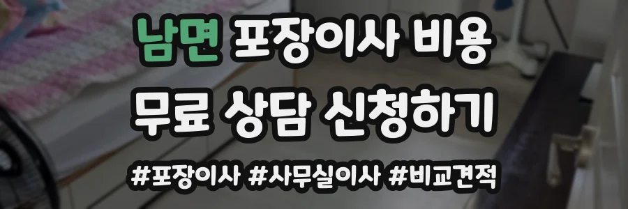 남면 포장이사 비용