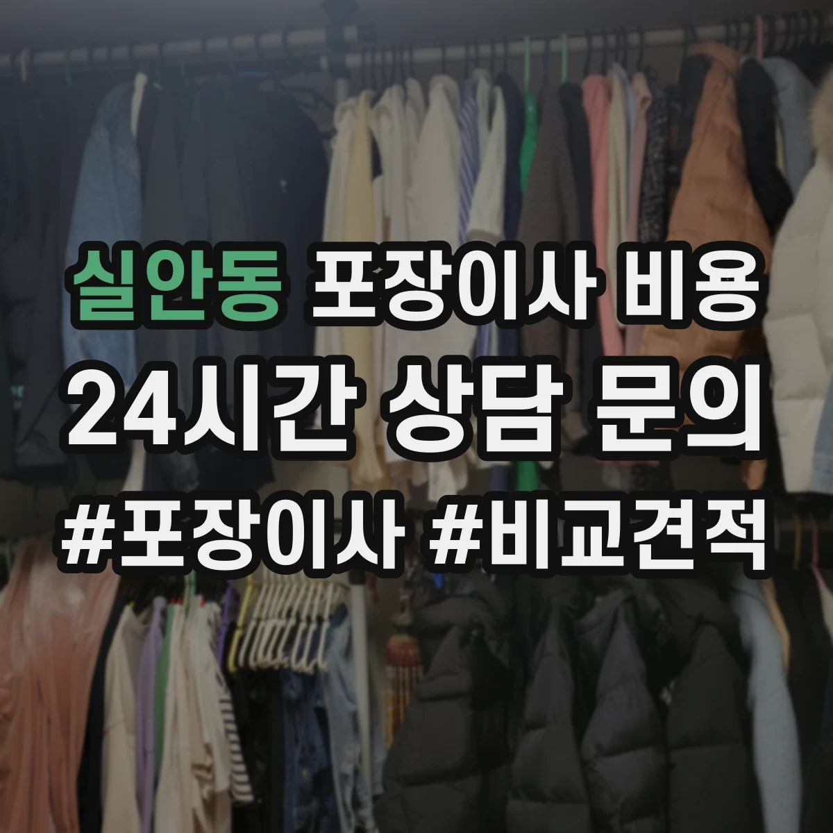 실안동 포장이사 비용