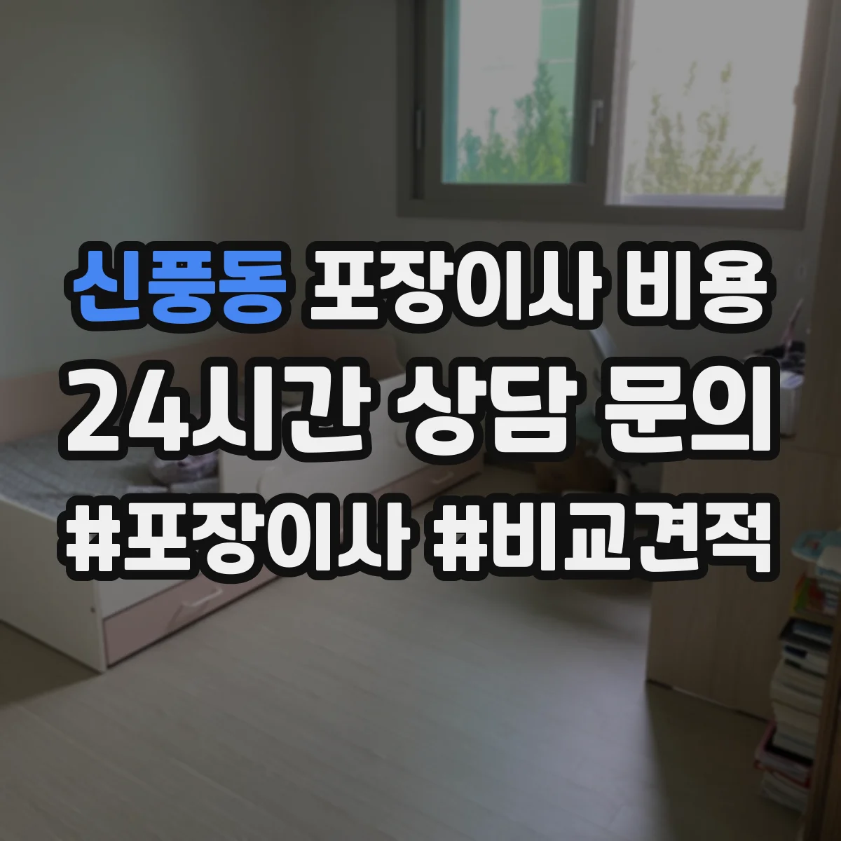 신풍동 포장이사 비용