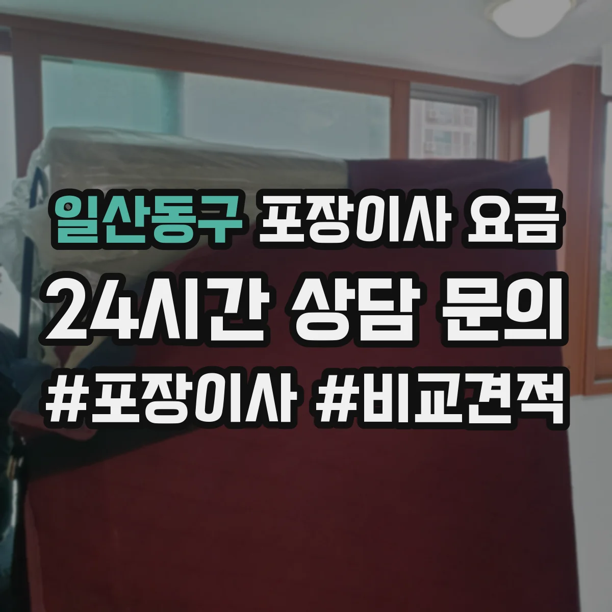 일산동구 포장이사 요금 귀중품 포장 옵션 비용 정리