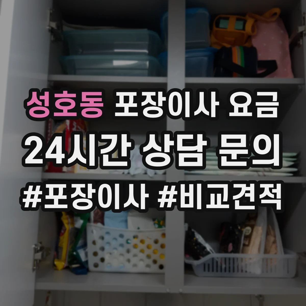 성호동 포장이사 요금