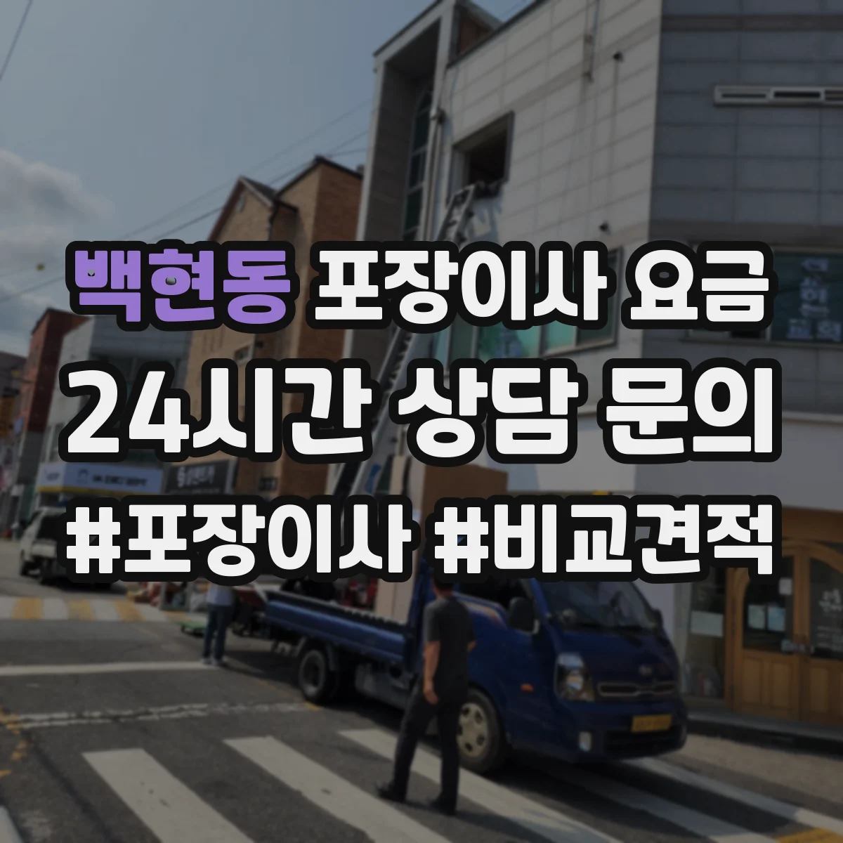 백현동 포장이사 요금