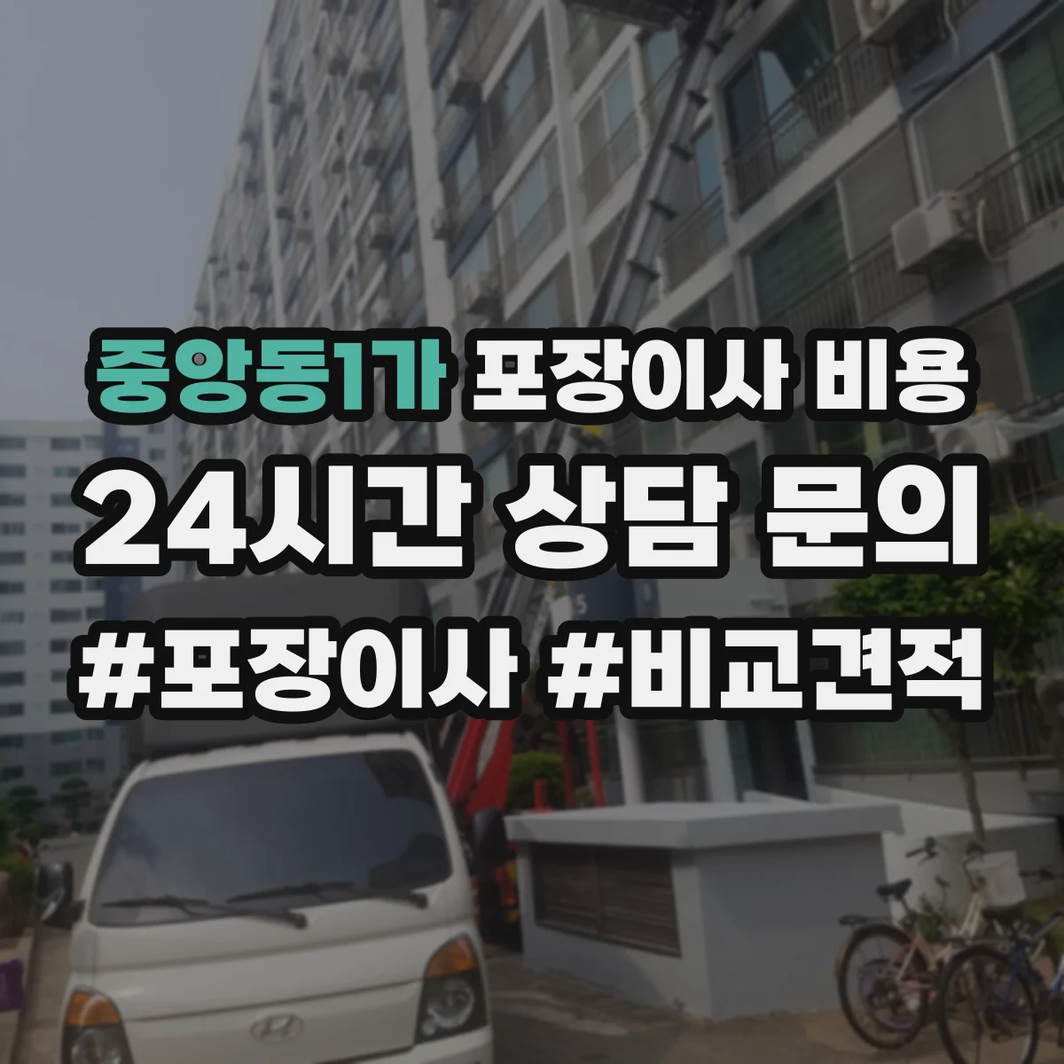 중앙동1가 포장이사 비용